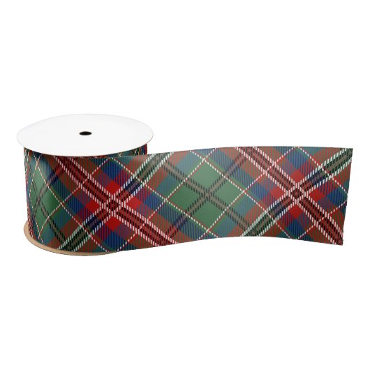 Ruban En Satin Clan vert rouge plaid MacCulloch Tartan (Bobine)