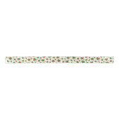Ruban En Satin Classic Holiday Green Holly Red Berries (Devant)