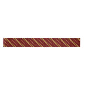 Ruban En Satin Classic Maroon Gold School Stripes Motif (Devant)