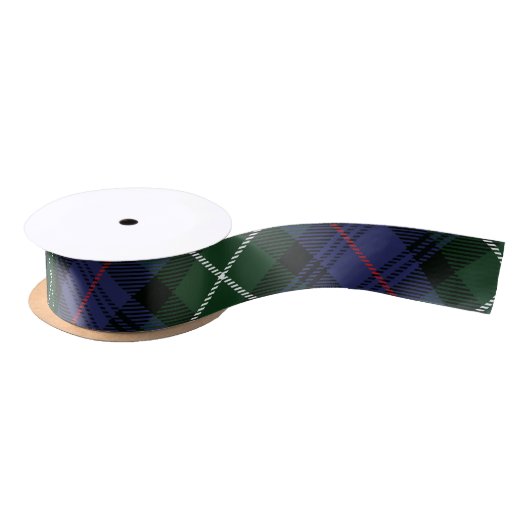 Ruban En Satin Classic Plaid Green Rustic MacKenzie Tartan (Bobine)