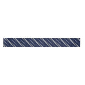Ruban En Satin Classique bleu gris Gris Stripes Motif (Devant)