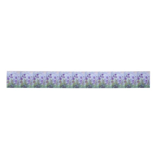 Ruban En Satin Claude Monet - Lilac Irises / Iris Mauves (Devant)