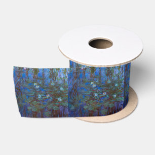 Ruban En Satin Claude Monet - Nymphéas bleus