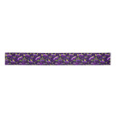 Ruban En Satin Clusters de Pansy Profond Violet : Beauté majestue (Devant)