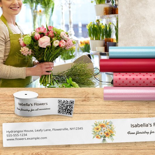 Ruban En Satin Code QR de machine à coudre Fournitures pour petit