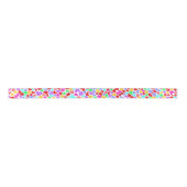 Ruban En Satin Coeurs colorés mignons motif (Devant)