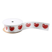 Ruban En Satin Coeurs de Ladybug mignons (Bobine)