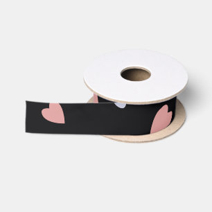 Ruban En Satin Cœurs de trèfle mignons motif amour chanceux