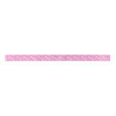 Ruban En Satin Coeurs polka rose (Devant)