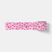 Ruban En Satin Coeurs roses amour (Devant)