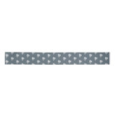 Ruban En Satin Coeurs rustiques bleu ardoise simple (Devant)