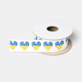 Ruban En Satin Coeurs ukrainiens (Bobine)