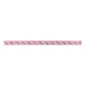 Ruban En Satin Colibri rose  (Devant)
