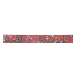 Ruban En Satin Collage Red Poinsettia