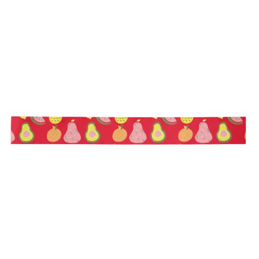Ruban En Satin Collection de fruits assorés Thunder_Cove (Devant)