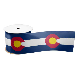 Ruban En Satin Colorado Drapeau & Amérique États États-Unis Voyag