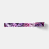 Ruban En Satin Composition florale de lavande rose pourpre (Devant)