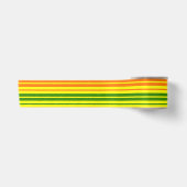 Ruban En Satin Conception de bandes verticales orange jaune vert (Devant)