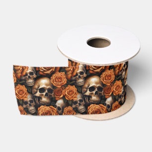 Ruban En Satin Conception de la série A Skull and Roses 9