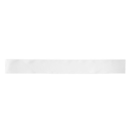 Ruban En Satin Conception simple blanche personnalisée Ajouter un (Devant)