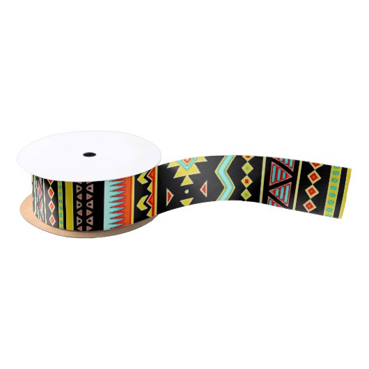 Ruban En Satin Conception tribale lumineuse (Bobine)