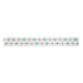 Ruban En Satin Conception trionale rose, Turquoise et or (Devant)