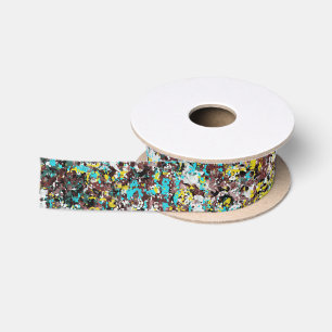Ruban En Satin Conçu pour l'amant de l'art abstrait Design