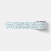 Ruban En Satin Coordination des flocons bleus (Devant)