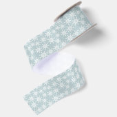Ruban En Satin Coordination des flocons bleus (Dos)