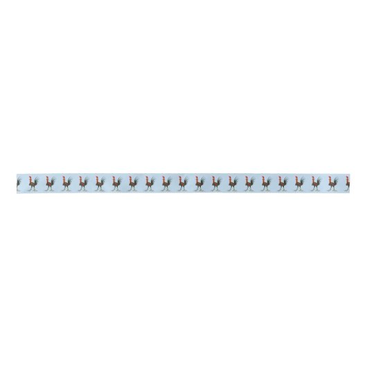 Ruban En Satin Coq fou (Devant)