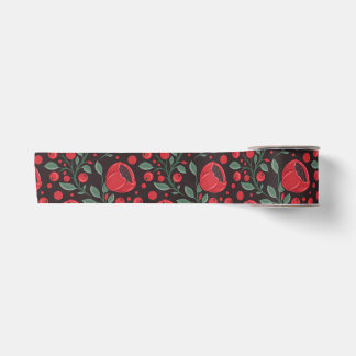Ruban En Satin Coquelicots rouges