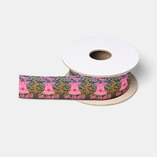 Ruban En Satin Coquette Rose Fantôme Joyeux Halloween Art Numériq