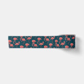 Ruban En Satin Corail vivant modèle flamingo (Devant)
