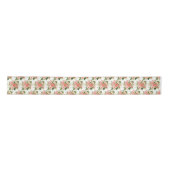 Ruban En Satin Coral Red Roses with Foliage (Devant)
