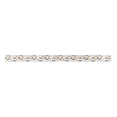 Ruban En Satin Corgi Dog Paws et Bones Satin Ribbon (Devant)