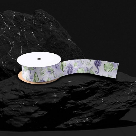Ruban En Satin Côté Chic | Soirée Océan Violet et Vert Citron