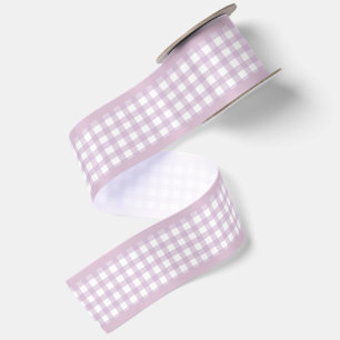 Ruban En Satin Cottagecore Coquette Gingham Lavande Élégant