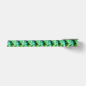 Ruban En Satin Couches de cristaux verts (Devant)