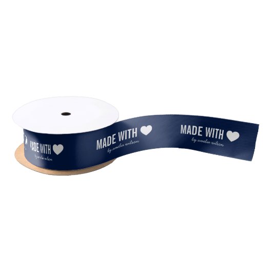 Ruban En Satin Couleur Arrière - plan modifiable faite avec coeur (Bobine)