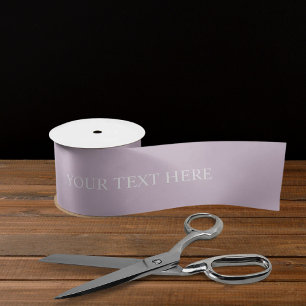 Ruban En Satin Couleur blanc violet clair souple et souple