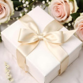 Ruban En Satin Couleur de crème simple EBD9C5