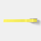 Ruban En Satin Couleur jaune citron solide (Devant)