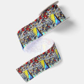 Ruban En Satin Couleur - paon (Dos)