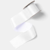 Ruban En Satin Couleur solide blanc Fantôme (Dos)