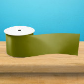Ruban En Satin Couleur solide d'olive