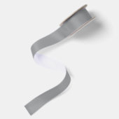 Ruban En Satin Couleur solide gris argent (Dos)