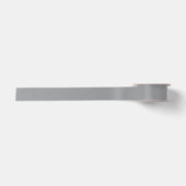 Ruban En Satin Couleur solide gris argent (Devant)