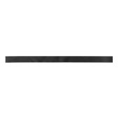 Ruban En Satin Couleur solide noire classique intemporelle (Devant)