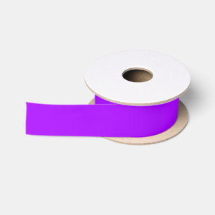 Ruban En Satin Couleur solide psychédélique violet électrique