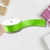 Ruban En Satin Couleur solide verte de l'herbe | Classique | Élég